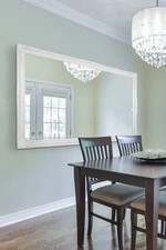 Large Mirror White Antique