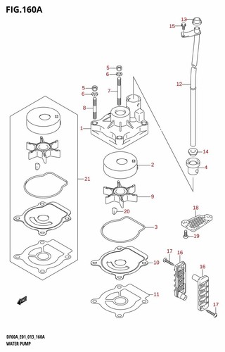 Suzuki genuine screw dt40 - suzuki,