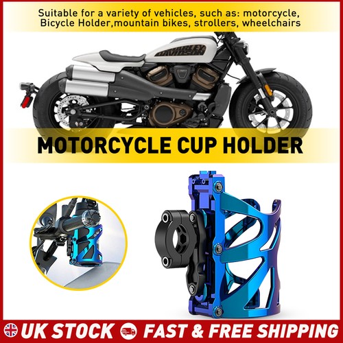 Motorcycle blue cup holder - cup,