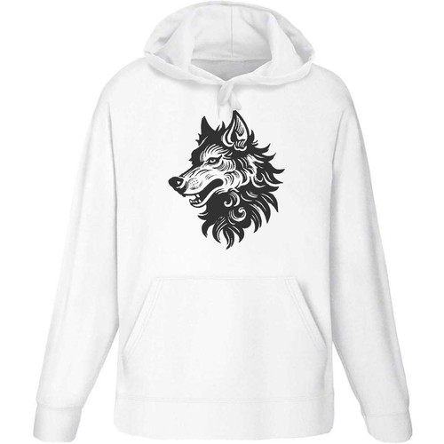 Tribal wolf head - head', adult