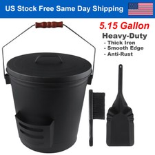 Black Iron Ash Bucket