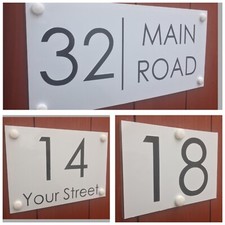 Contemporary House Sign