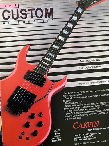 Carvin guitars full page - guitars,,