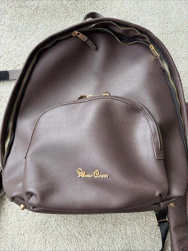 Silver cross dark brown - silver,
