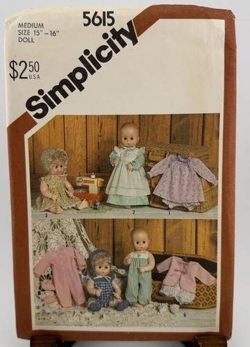Simplicity 5615 doll - 5615, wardrobe