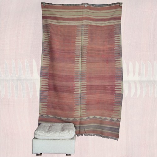Vintage handmade muted kilim - vintage,