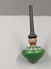 Vintage Wooden Spinning Tops Classic Toy Set Retro Style