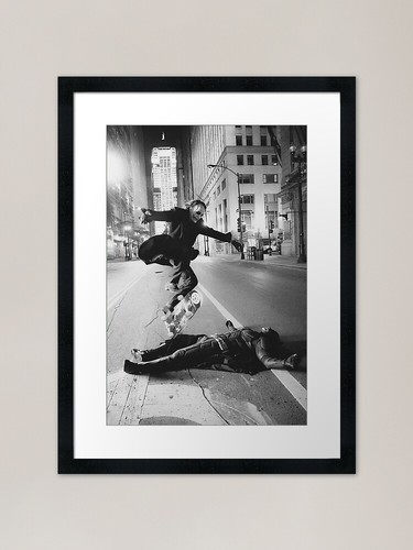 Joker kickflip framed art - kickflip,