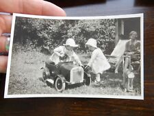 13 X 9 CM PHOTOGRAPH ART DECO CHILDREN AT PLAY  PEDAL CAR 
