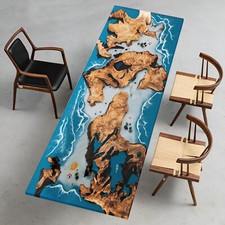 Cedar Epoxy Resin Table |