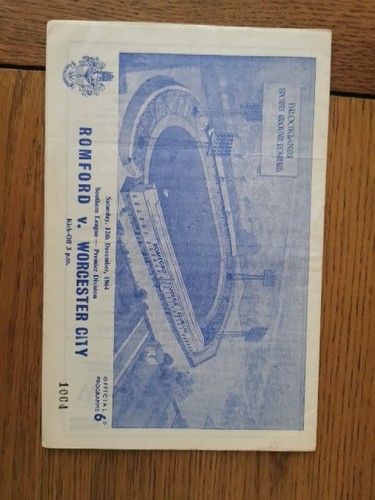 Romford worcester city - romford, v