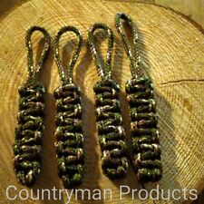 Set of 4 Camo Zip Pullers