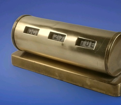 Solid brass perpetual calendar - solid,