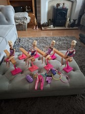 4 X Gymnastic Barbie Dolls