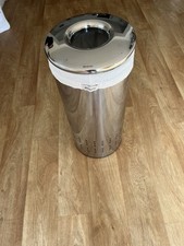 Brabantia 60L Laundry Bin – Brilliant Steel with Removable Cotton Liner