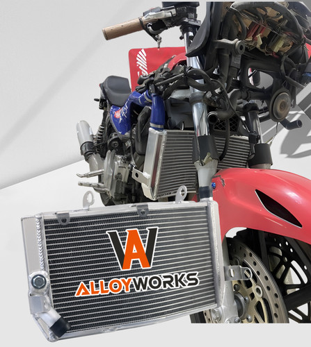 Aluminium motorcycle radiator - aluminium,