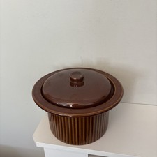 Vintage Brown Glazed Stoneware