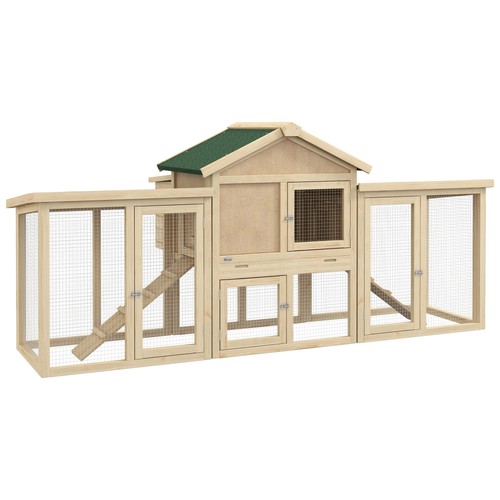 Pawhut wood chicken coop hens - pawhut,