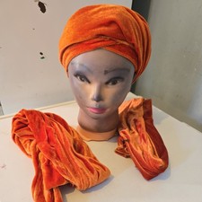 Orange African Women Velvet