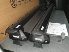 GENUINE THULE ROOF BARS WINGBAR EVO BLACK HONDA CR-V  5DOOR SUV RACK  2012-18