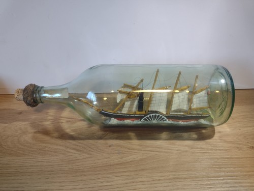 Antique ship bottle ss - antique, in
