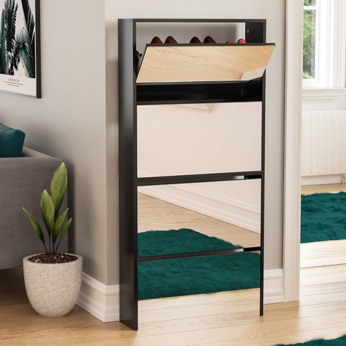 Mirrored shoe cabinet - shoe,