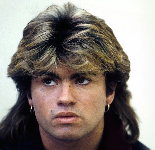 George michael posing with - posing,