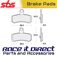 Brake Pads for HARLEY SOFTAIL 1580 DE LUXE FLSTN (JD) 2008 Fr Organic V-Twin SBS