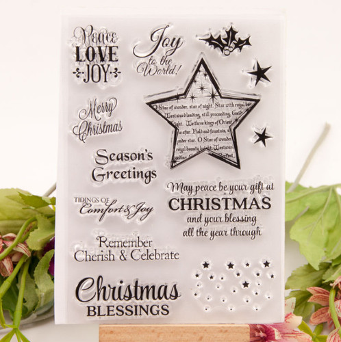 Christmas letter star silicone - star,