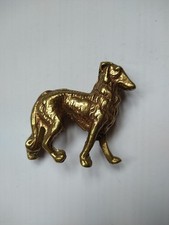 Lurcher Dog Brass Ornament