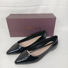 Carvela Flats Womens 39 EU Black Patent Pointed Toe Slip On Dress Shoes size 6