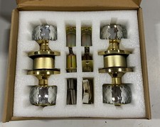 LOQRON Crystal Door Knob 2 Pack for 30 to 50mm