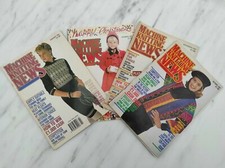 MACHINE KNITTING NEWS Magazines X 4  Vintage - OCT NOV DEC 1989 FEB 1990 VGC