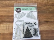 Sizzix Winter Trees Stamp & Cutting Dies Set