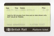 London Waterloo S09 - APTIS platform ticket