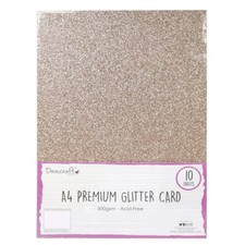 Dovecraft A4 Glitter Card -