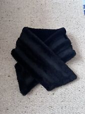 Vintage Ugg Black Sheepskin Scarf (38" x 8")