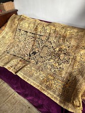 HANDMADE PURE SILK RUG Measures 36 x 60 Inches. Excellent Condition