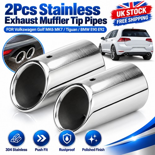 Push fit exhaust muffler tail - exhaust,