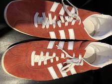 Adidas Original gazelles Red Uk Men’s Size 9 Deadstock Rare Worn