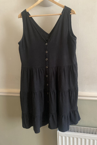 Next tiered dress linen blend - next,