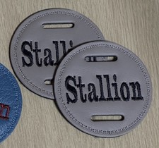 2x stone LEATHER 7cm Bridle