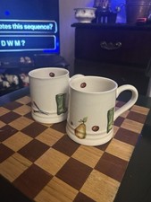 Vintage Pair Of Gardener Mugs