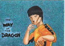 The Vintage Poster Collection Sketch Art Card 1/1 Bruce Lee Way of the Dragon