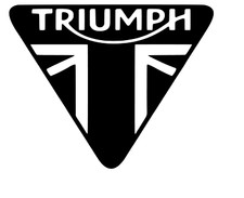 TRIUMPH & PART UNION JACK  MOTORCYCLE DECAL / STICKER motogp race track bike