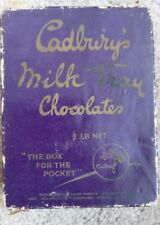 Vintage Cadburys Milk Tray Chocolate Box, Empty, Very Old, Used Condition 