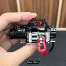 Rc Crawler Winch Steel Wire Winch for 1/10 RC Axial SCX10 90046 D90 TRX4 Traxxas