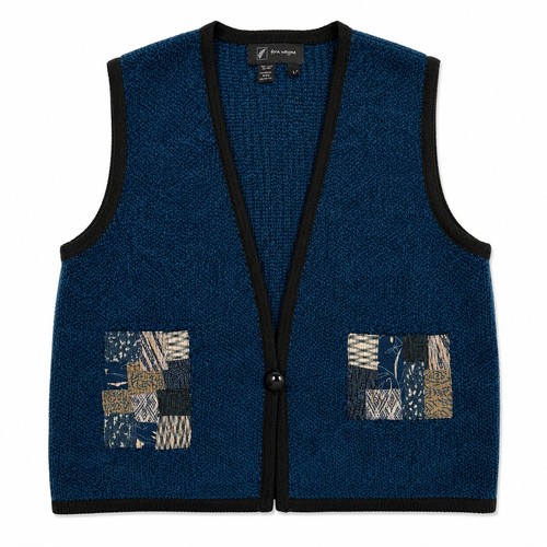 Fern wayne patchwork knit vest - wayne,
