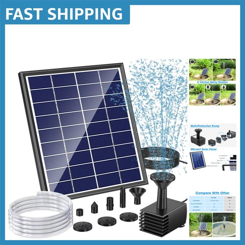 Elegant solar fountain - fountain,