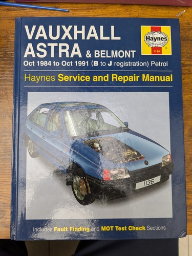 Haynes 1136 vauxhall astra - vauxhall,